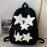 Mochila Escolar Decoração Estrelas Mochila Feminina Com Alças Ajustáveis