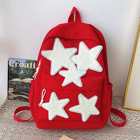 Mochila Escolar Decoração Estrelas Mochila Feminina Com Alças Ajustáveis