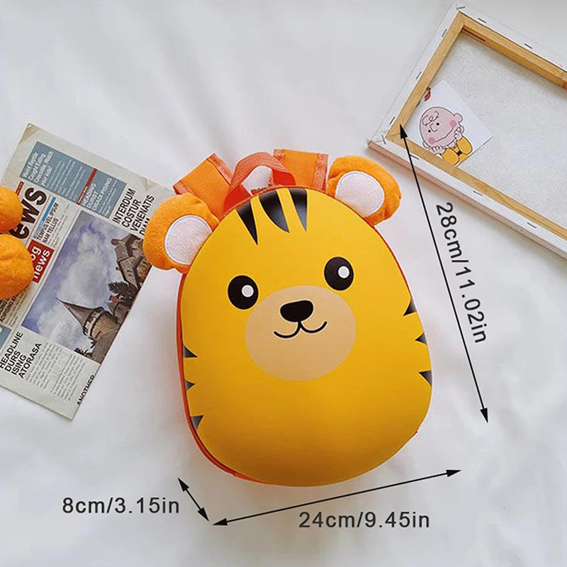 Mochila Infantil Animais Desenho Animado Com Alças Ajustáveis Design Fofo