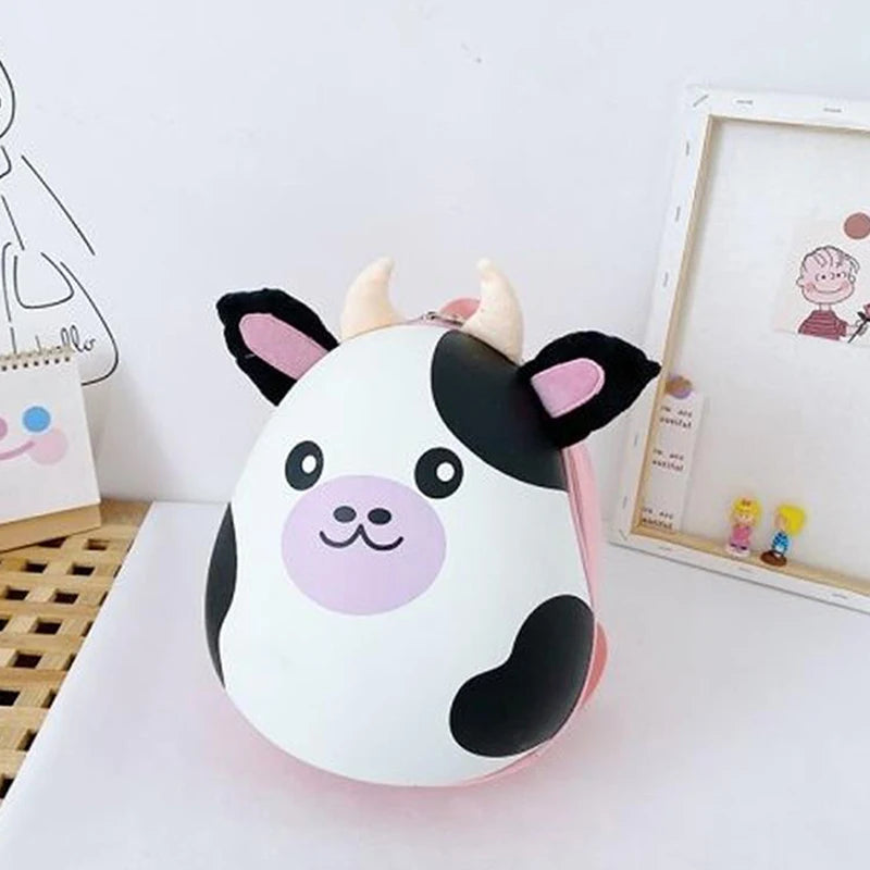 Mochila Infantil Animais Desenho Animado Com Alças Ajustáveis Design Fofo