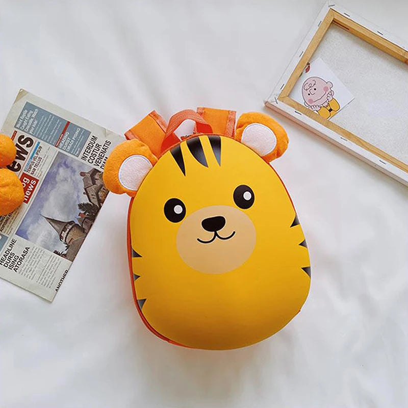 Mochila Infantil Animais Desenho Animado Com Alças Ajustáveis Design Fofo