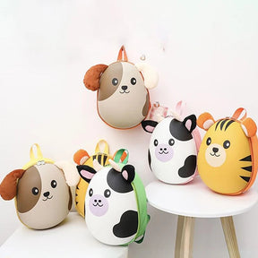 Mochila Infantil Animais Desenho Animado Com Alças Ajustáveis Design Fofo