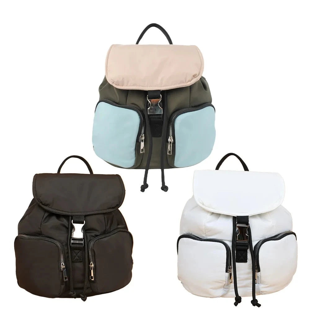 Mochila Anti-furto Feminina Bolsa De Ombro De Alça Dupla Multifuncional Bolsa Saco Ajustável