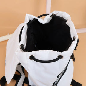 Mochila Anti-furto Feminina Bolsa De Ombro De Alça Dupla Multifuncional Bolsa Saco Ajustável