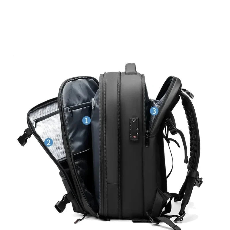 Mochila Masculina Multifuncional de Grande Capacidade