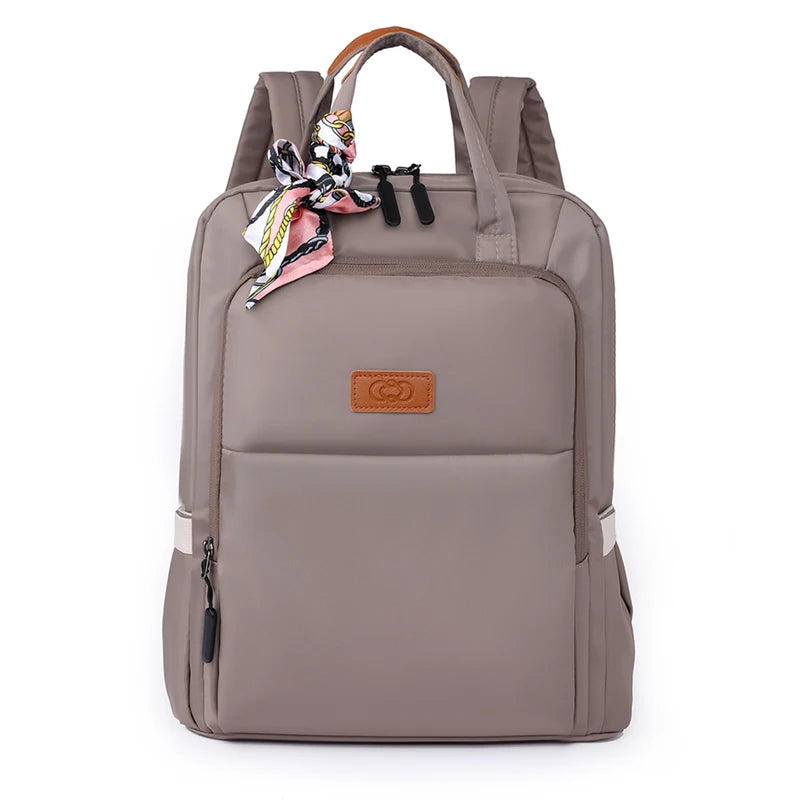 Mochila Multifuncional Impermeável De Grande Capacidade Para Mulheres Decoração De Laço