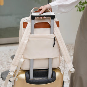 Mochila Multifuncional Impermeável De Grande Capacidade Para Mulheres Decoração De Laço