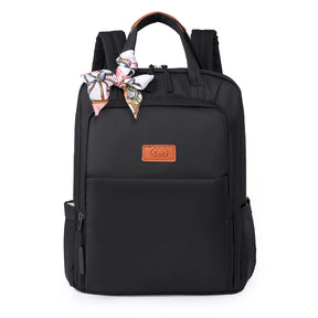 Mochila Multifuncional Impermeável De Grande Capacidade Para Mulheres Decoração De Laço