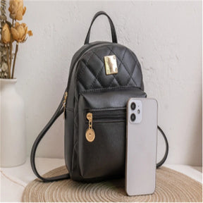 Mochila De Ombro Pequena Função Bolsa Telefone E Cosméticos  Mochila De Pequena Capacidade Com Alças Ajustáveis