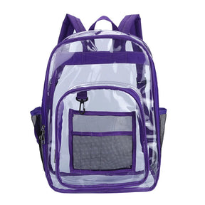 Mochila De PVC Impermeável Portátil De Grande Capacidade Mochila Transparente De Ala Qualidade Com Compartimentos