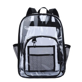 Mochila De PVC Impermeável Portátil De Grande Capacidade Mochila Transparente De Ala Qualidade Com Compartimentos