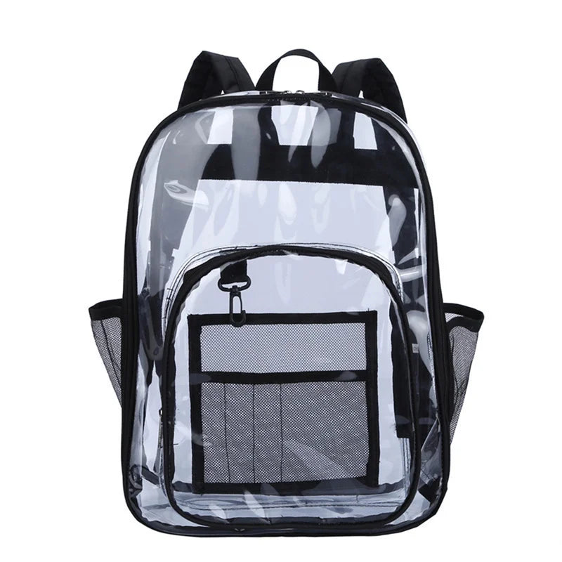 Mochila De PVC Impermeável Portátil De Grande Capacidade Mochila Transparente De Ala Qualidade Com Compartimentos