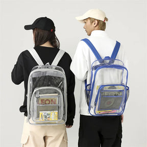 Mochila De PVC Impermeável Portátil De Grande Capacidade Mochila Transparente De Ala Qualidade Com Compartimentos