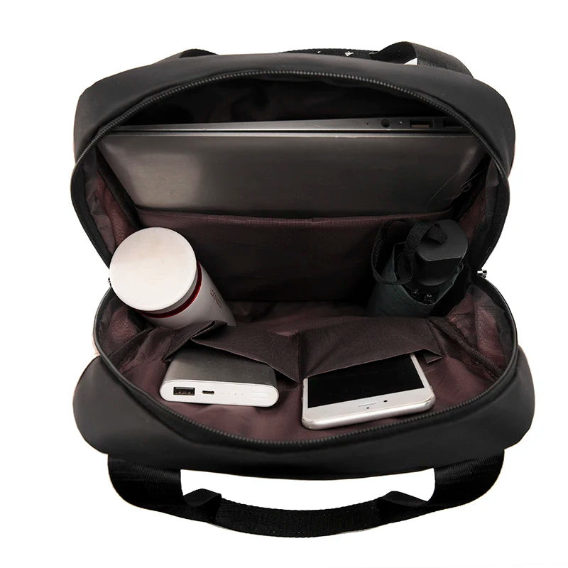 Mochila De Viagem Design Quadrado Com Compartimentos Bolsa De Alta Capacidade