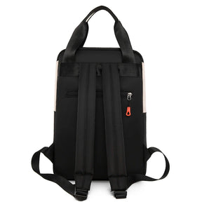 Mochila De Viagem Design Quadrado Com Compartimentos Bolsa De Alta Capacidade
