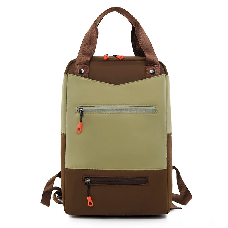 Mochila De Viagem Design Quadrado Com Compartimentos Bolsa De Alta Capacidade