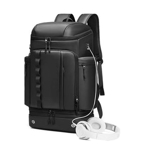 Mochila De Viagem Multifunções Moda Empresarial Bolsa Impermeável  Com Compartimentos