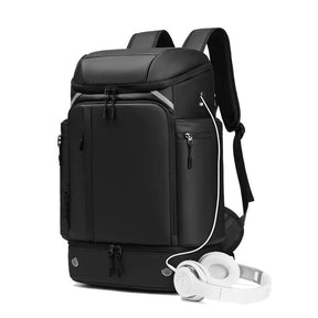 Mochila De Viagem Multifunções Moda Empresarial Bolsa Impermeável  Com Compartimentos