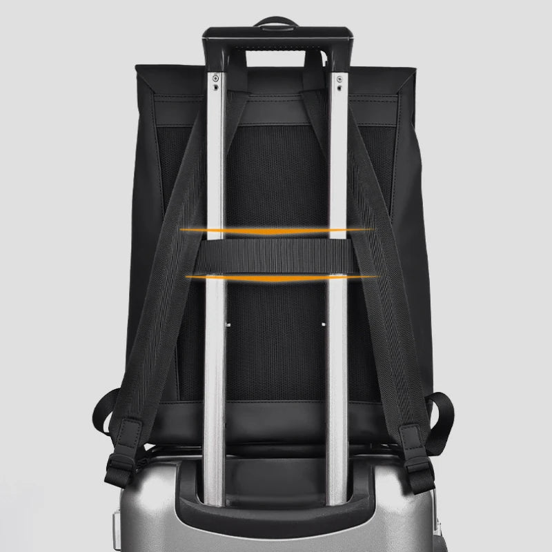 Mochila Monocromática de Viagem Impermeável Multifuncional
