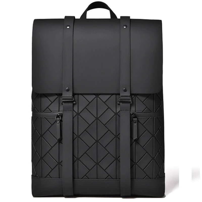 Mochila Monocromática de Viagem Impermeável Multifuncional