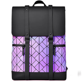 Mochila Monocromática de Viagem Impermeável Multifuncional
