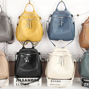 Mochila Para Passeio Feminina Bolsa De Ombro Chaveiro Estrela