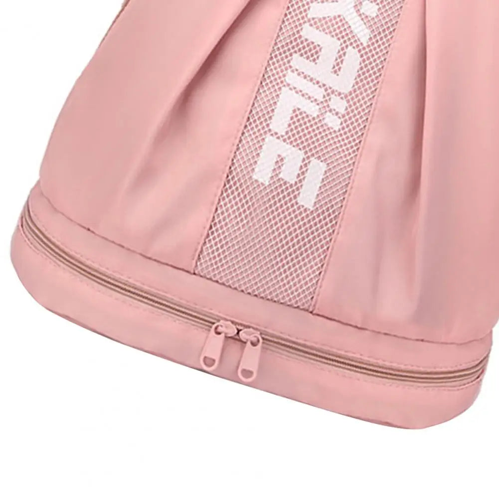 Mochila Esportiva Ajustável Saco Zíper De Grande Capacidade Mochila De Ombro