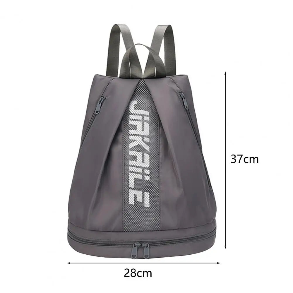 Mochila Esportiva Ajustável Saco Zíper De Grande Capacidade Mochila De Ombro
