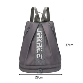 Mochila Esportiva Ajustável Saco Zíper De Grande Capacidade Mochila De Ombro
