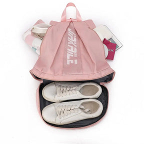 Mochila Esportiva Ajustável Saco Zíper De Grande Capacidade Mochila De Ombro