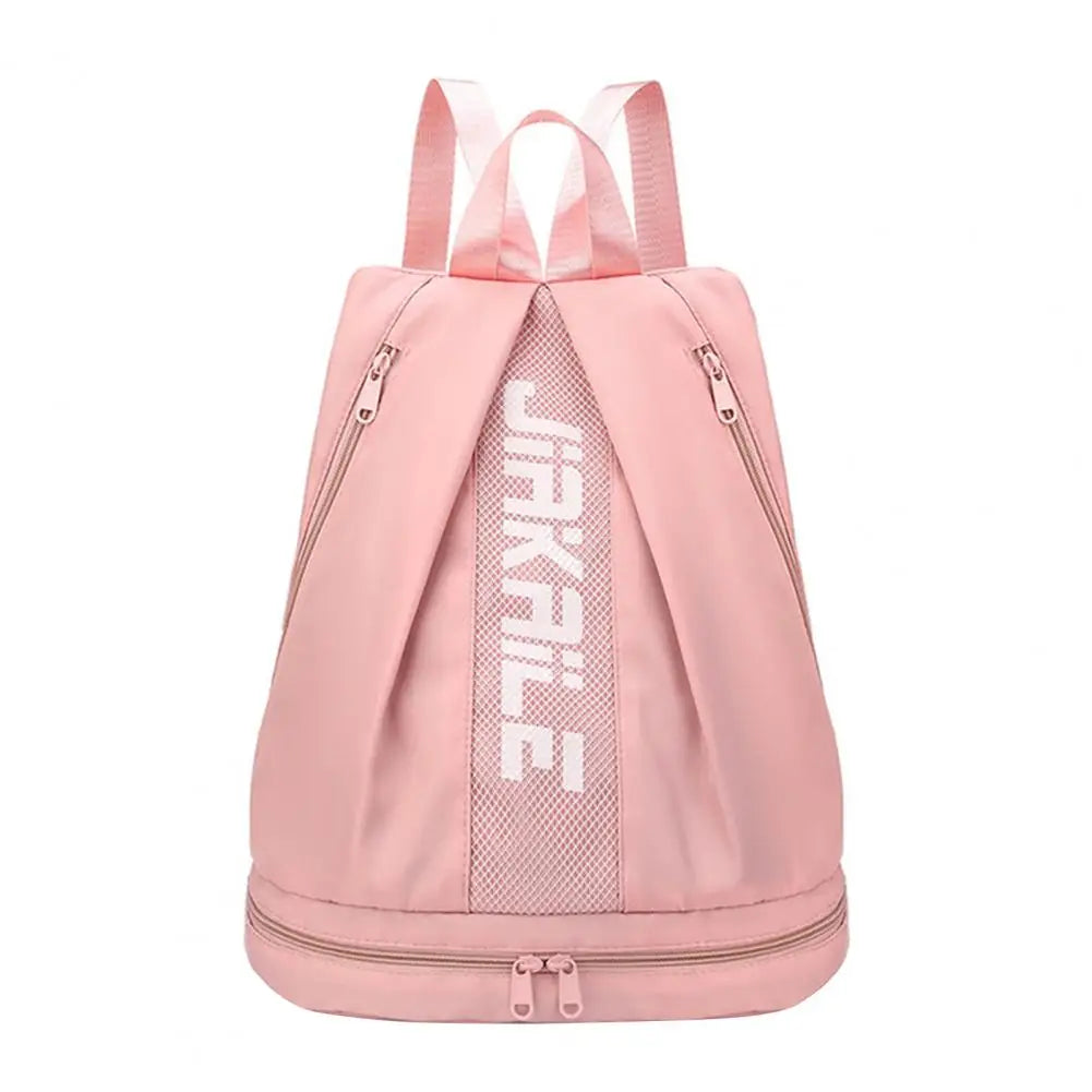 Mochila Esportiva Ajustável Saco Zíper De Grande Capacidade Mochila De Ombro