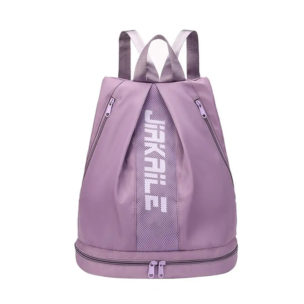 Mochila Esportiva Ajustável Saco Zíper De Grande Capacidade Mochila De Ombro