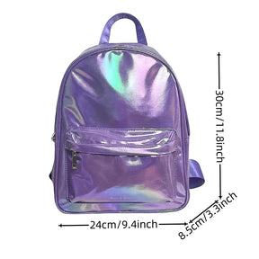 Mochila Para Passeio Impermeável De Grande Capacidade Mochila Holográfica Para Meninas