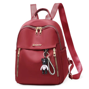 Mochila Escolar Para Meninas Com Alças Reguláveis De Alta Qualidade Chaveiro Boneco