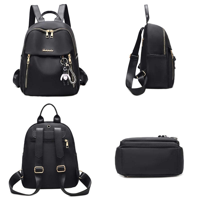 Mochila Escolar Para Meninas Com Alças Reguláveis De Alta Qualidade Chaveiro Boneco