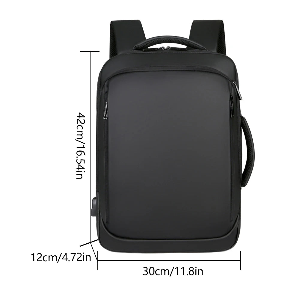 Mochila De Negócios Multifuncional Com Carregamento USB Design Mala Bagagem