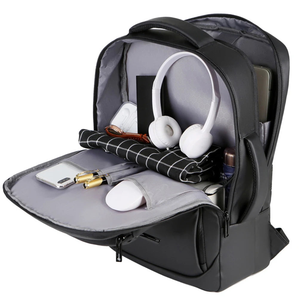Mochila De Negócios Multifuncional Com Carregamento USB Design Mala Bagagem