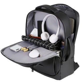 Mochila De Negócios Multifuncional Com Carregamento USB Design Mala Bagagem