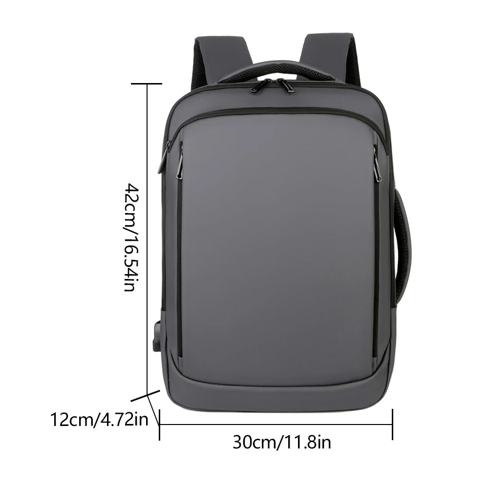 Mochila De Negócios Multifuncional Com Carregamento USB Design Mala Bagagem