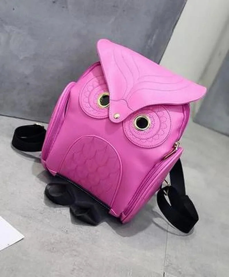 Mochila Feminina de Ombro  Casual com Design de Coruja
