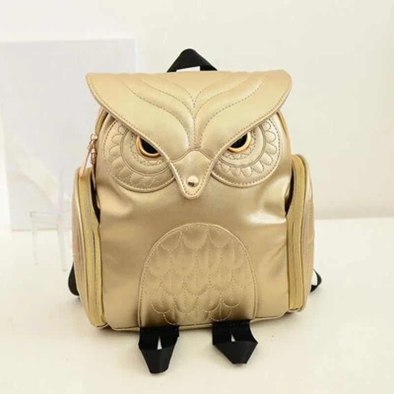 Mochila Feminina de Ombro  Casual com Design de Coruja