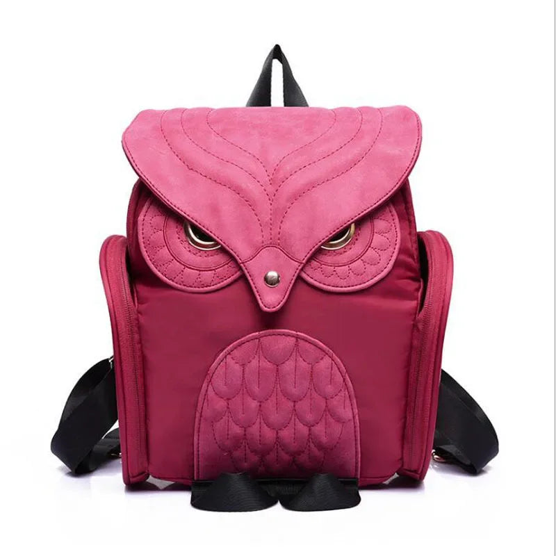 Mochila Feminina de Ombro  Casual com Design de Coruja