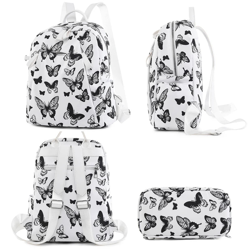 Mochila De Ombro Multifuncional Estampada Para Meninas Moda 2024