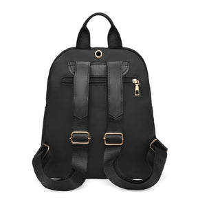 Mochila Feminina Multifuncional Para Passeio Com Chaveiro E Alça Dupla Bolsa Casual Versátil