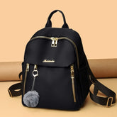 Mochila Feminina Multifuncional Para Passeio Com Chaveiro E Alça Dupla Bolsa Casual Versátil