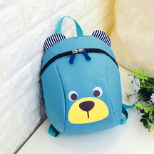 Mochila Infantil Pequena Urso de Pelúcia Desenho Animado Bolsa Portátil Design Redondo
