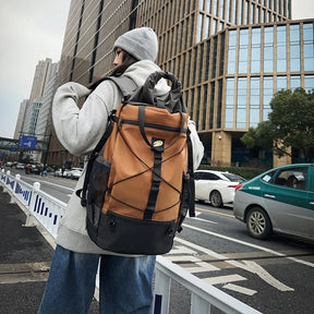 Mochila De Viagem Grande Capacidade Mochila  Acampamento Dupla Função