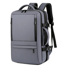 Mochila De Viagem De Negócios Multifuncional com Carregamento USB De Grande Capacidade Com Compartimentos Bolsa Impermeável