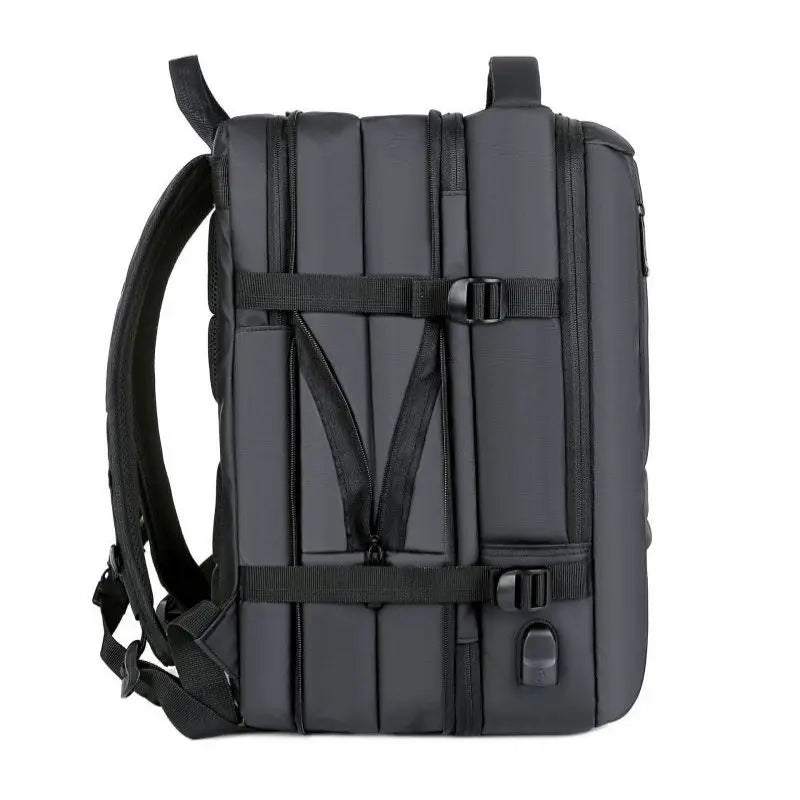 Mochila De Viagem De Negócios Multifuncional com Carregamento USB De Grande Capacidade Com Compartimentos Bolsa Impermeável