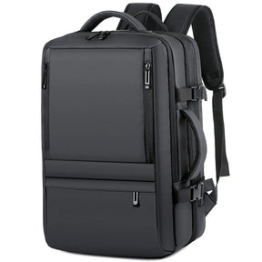 Mochila De Viagem De Negócios Multifuncional com Carregamento USB De Grande Capacidade Com Compartimentos Bolsa Impermeável